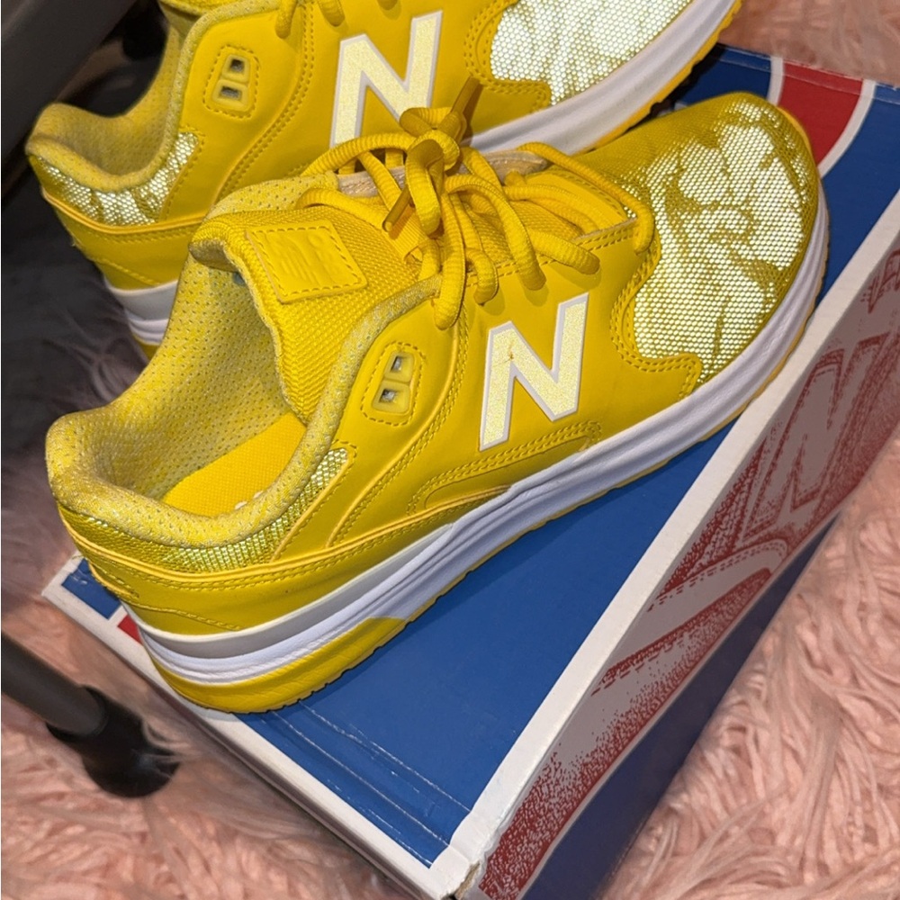 New Balance Kids Yellow Sneakers